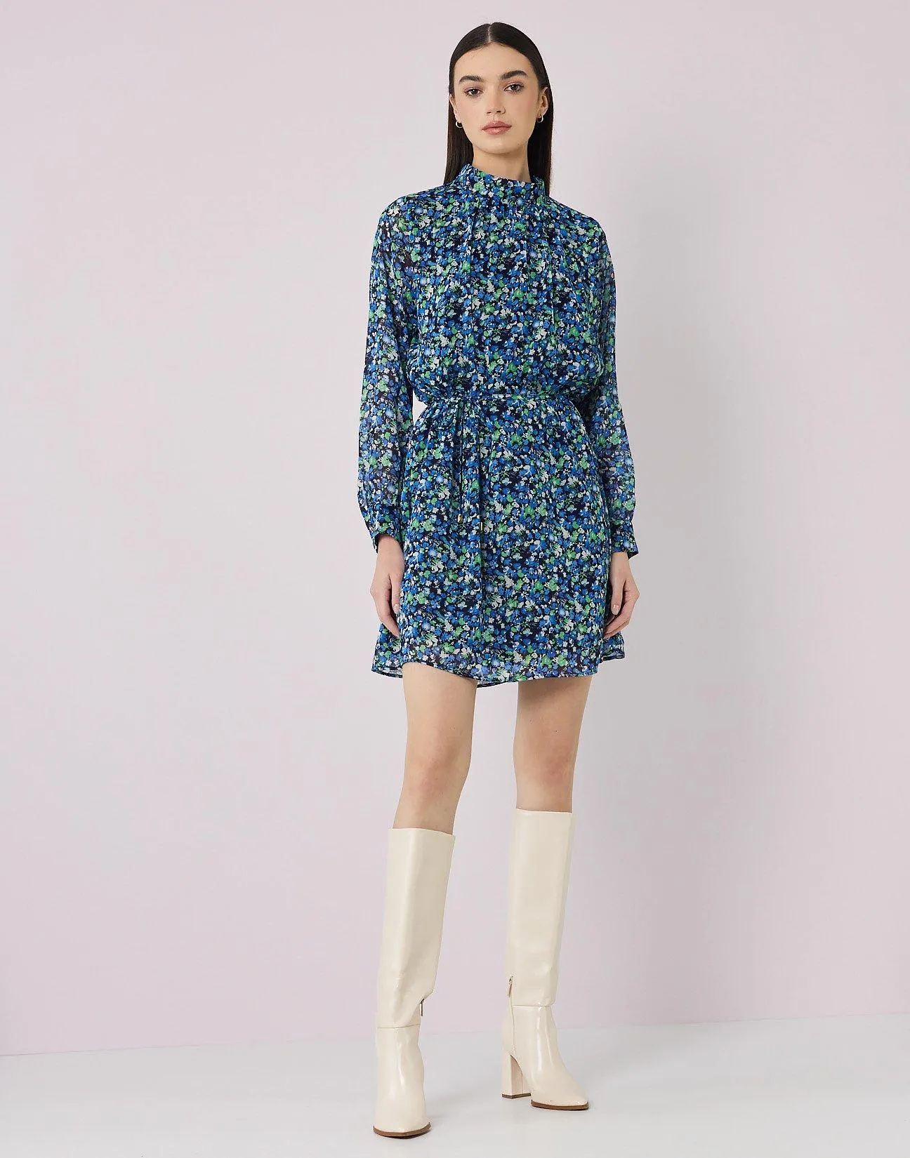 Μίνι εμπριμέ φόρεμα