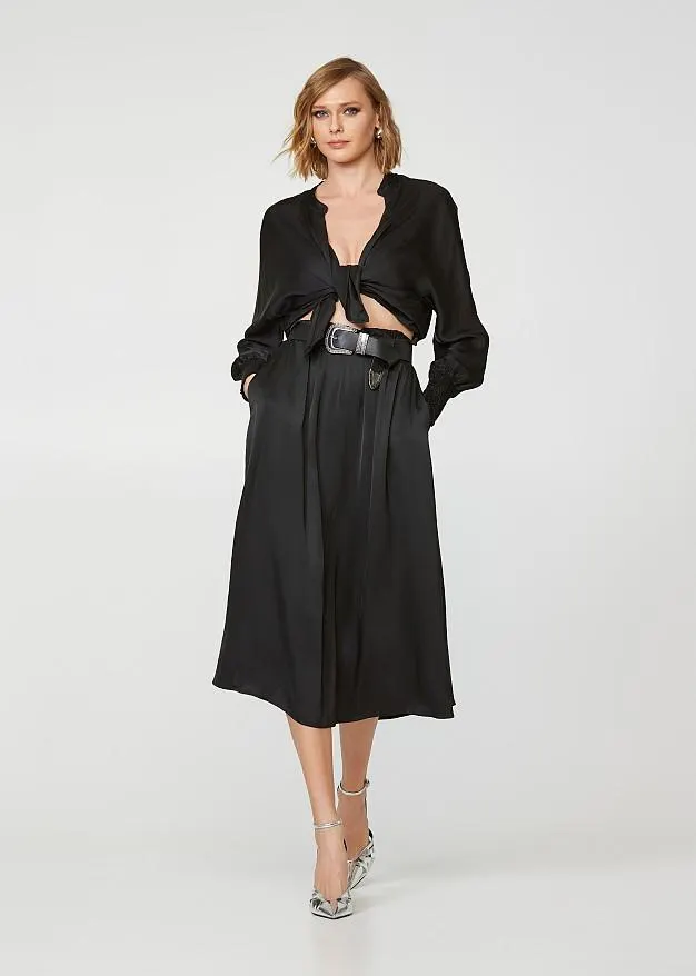 Μακρυμάνικη μπλούζα με δέσιμο