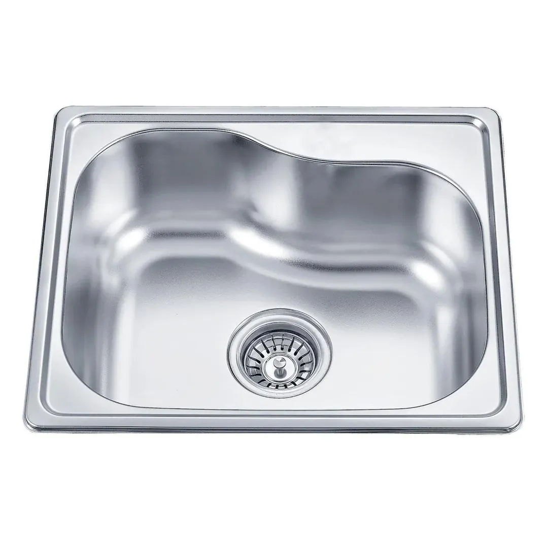 Νεροχύτης 4740 ένθετος με 1 γούρνα από ανοξείδωτο ατσάλι