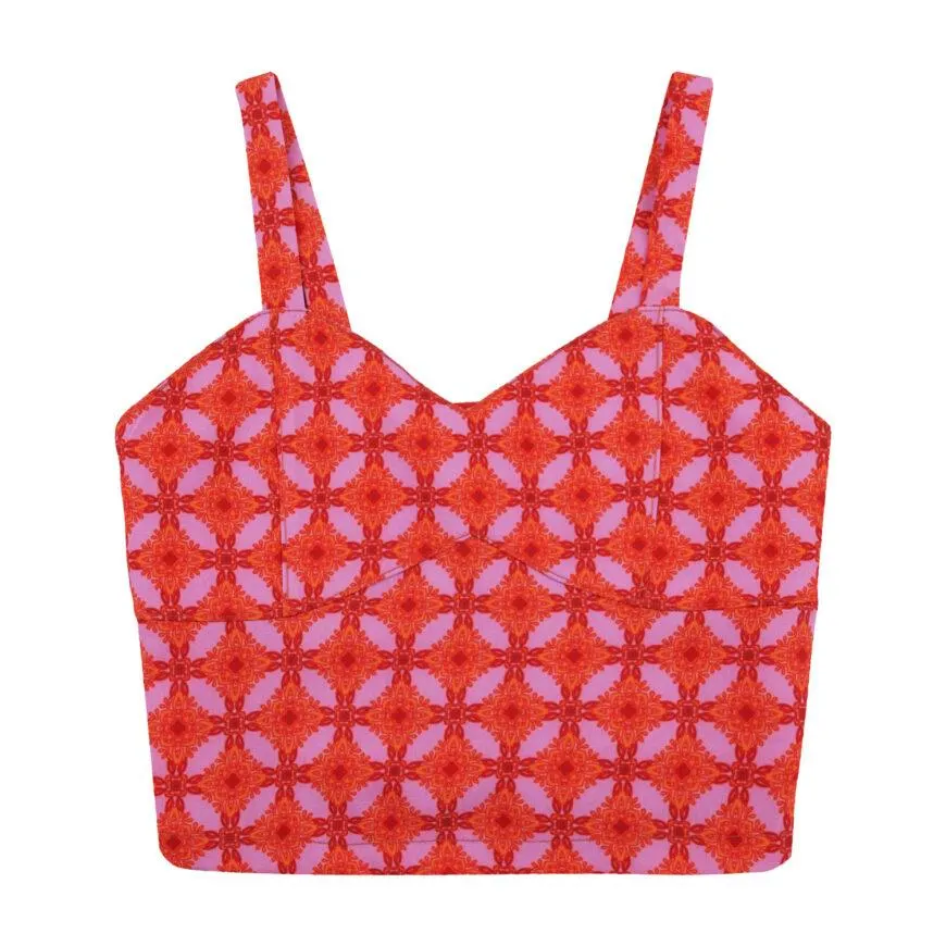 Καλοκαιρινό top σε πορτοκαλί χρώμα για κορίτσι -41.5001PO