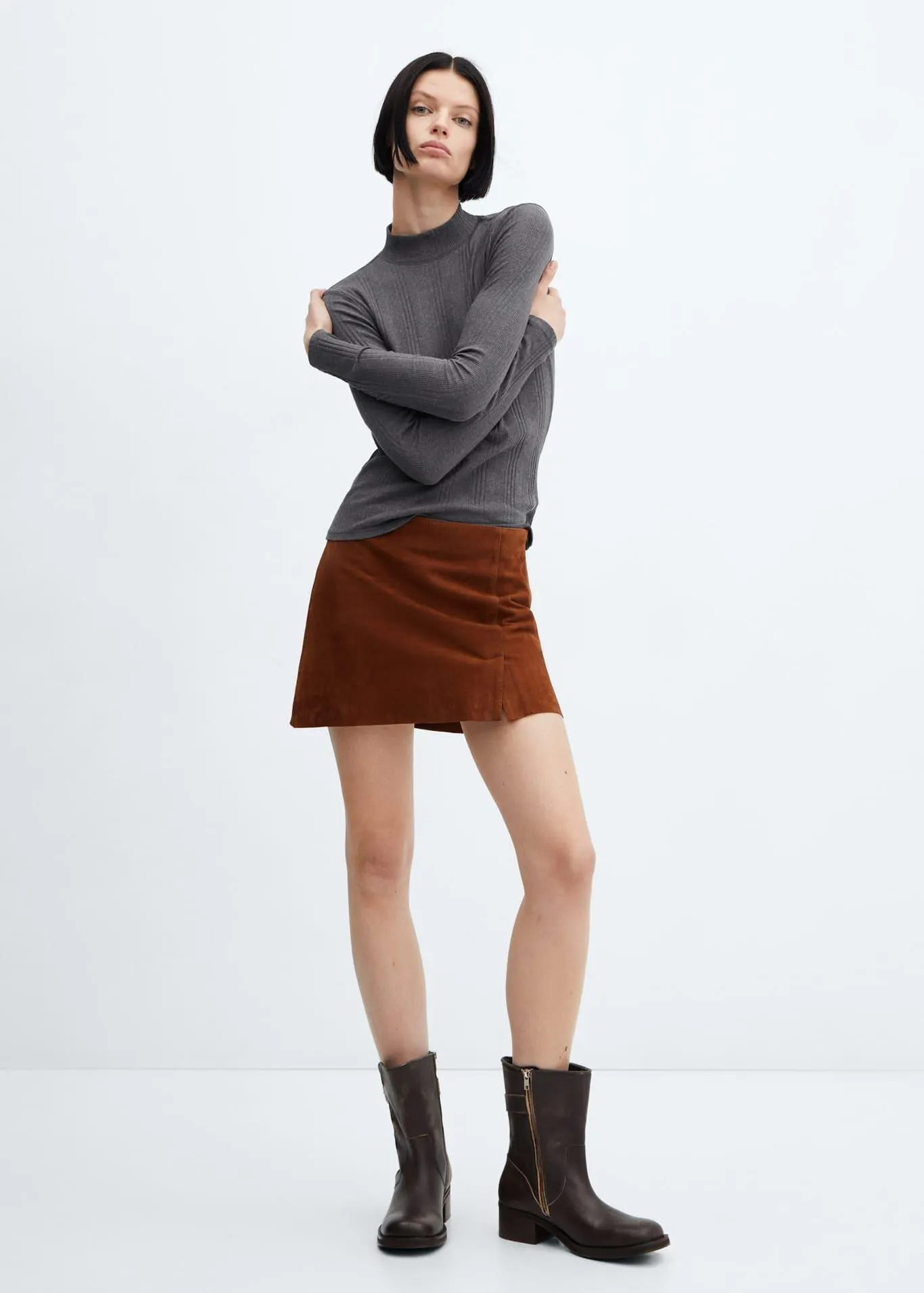 Μπλούζα ribbed ζιβάγκο