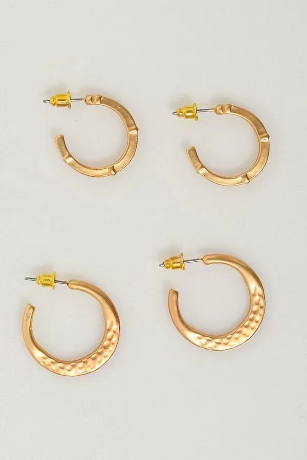 Σετ σκουλαρίκια κρίκοι