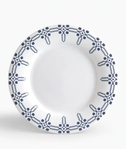 Kythera White Flat Plate 27.5cm