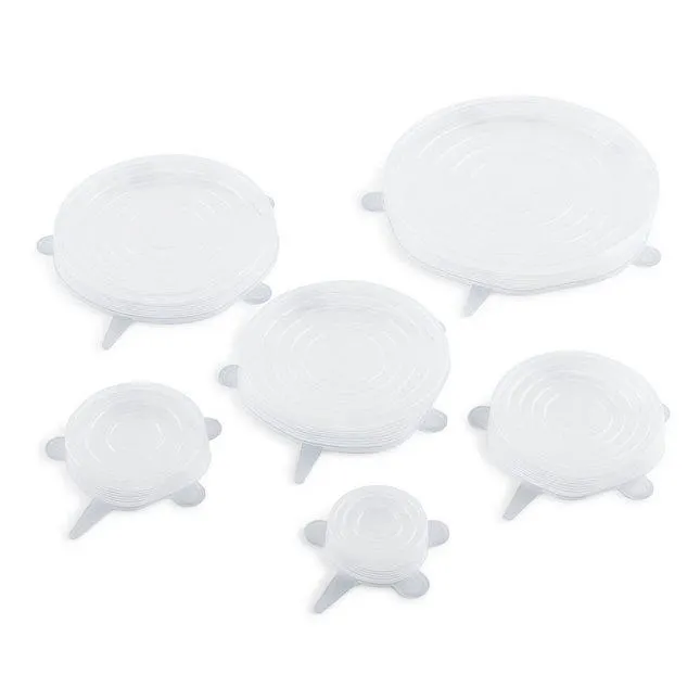 Σετ 6 ελαστικά Καπάκια σιλικόνης 7/10/12/15/17/20 εκ.