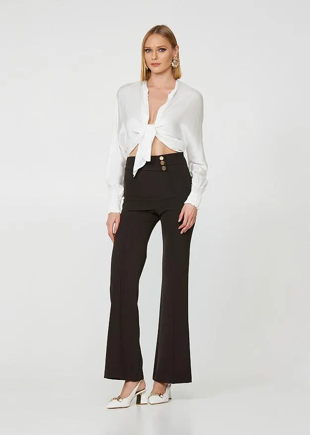 Μακρυμάνικη μπλούζα με δέσιμο