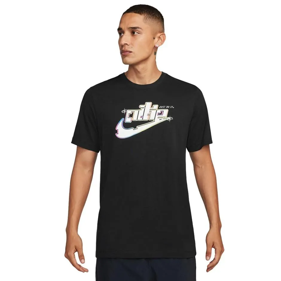 Ανδρική Κοντομάνικη Μπλούζα Μαύρη - Nike Sportswear