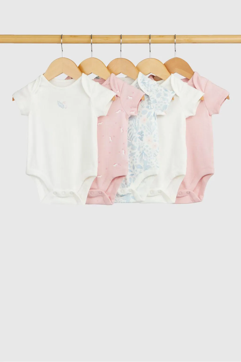 κοντομάνικα κορμάκια με θέμα τη θάλασσα - σετ των 5