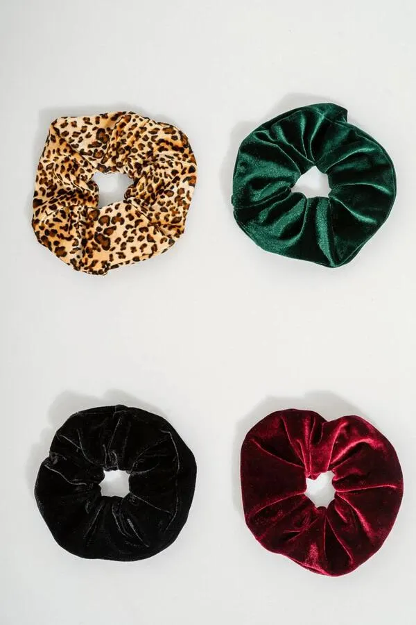 Σετ 4 scrunchies