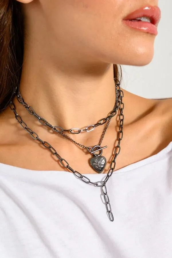 Κολιέ με 3 αλυσίδες