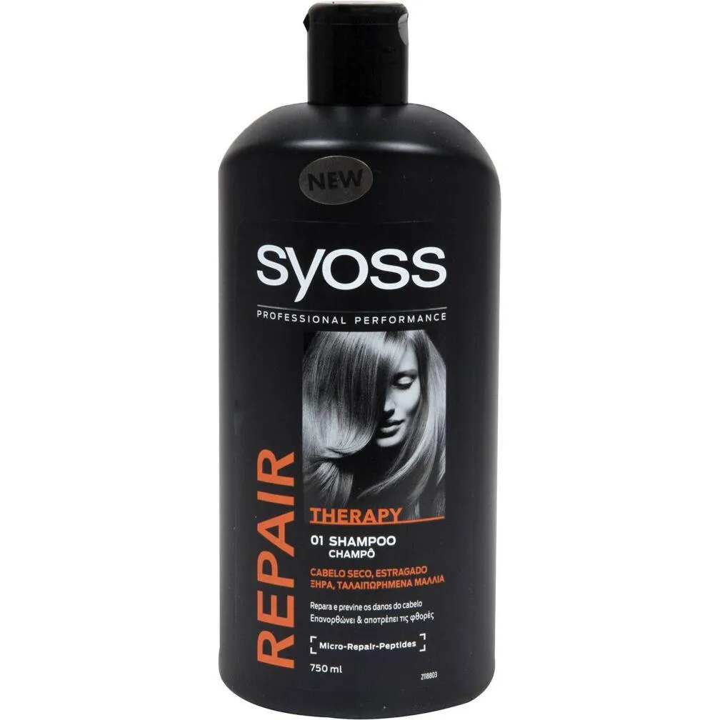 Σαμπουάν SYOSS repair για ξηρά και ταλαιπωρημένα μαλλιά (750ml)