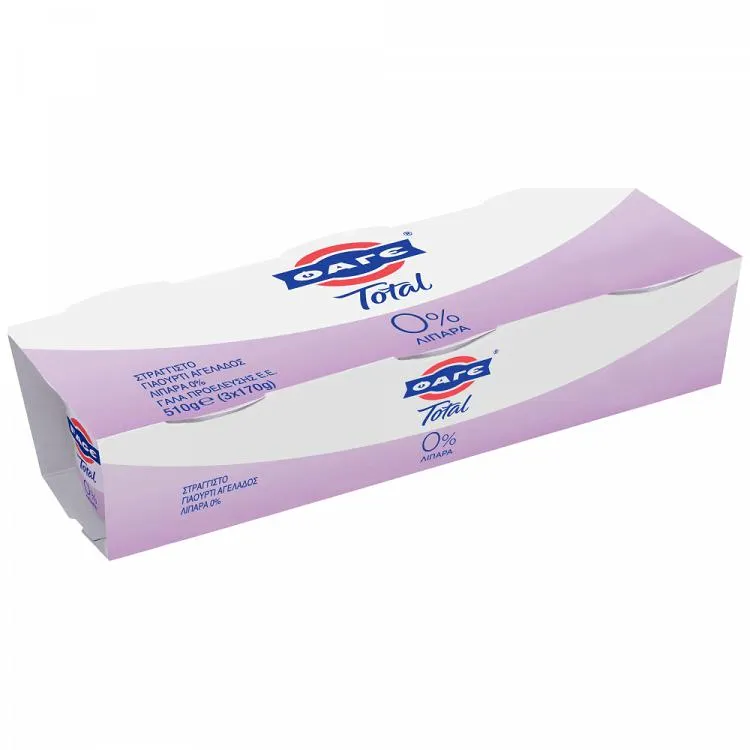 ΦΑΓΕ Total Στραγγιστό Γιαούρτι 0% Λιπαρά 3x170gr