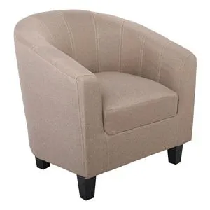 BOGA Πολυθρόνα Σαλονιού Καθιστικού, Ύφασμα Καφέ