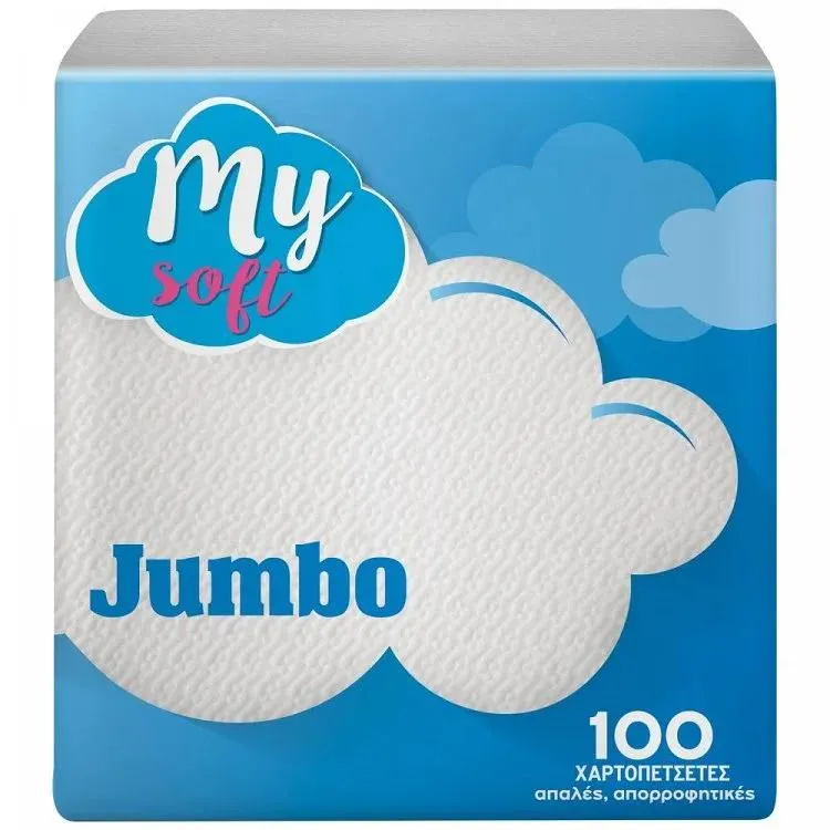My Soft Jumbo Χαρτοπετσέτες 100Φύλλα 0,175kg