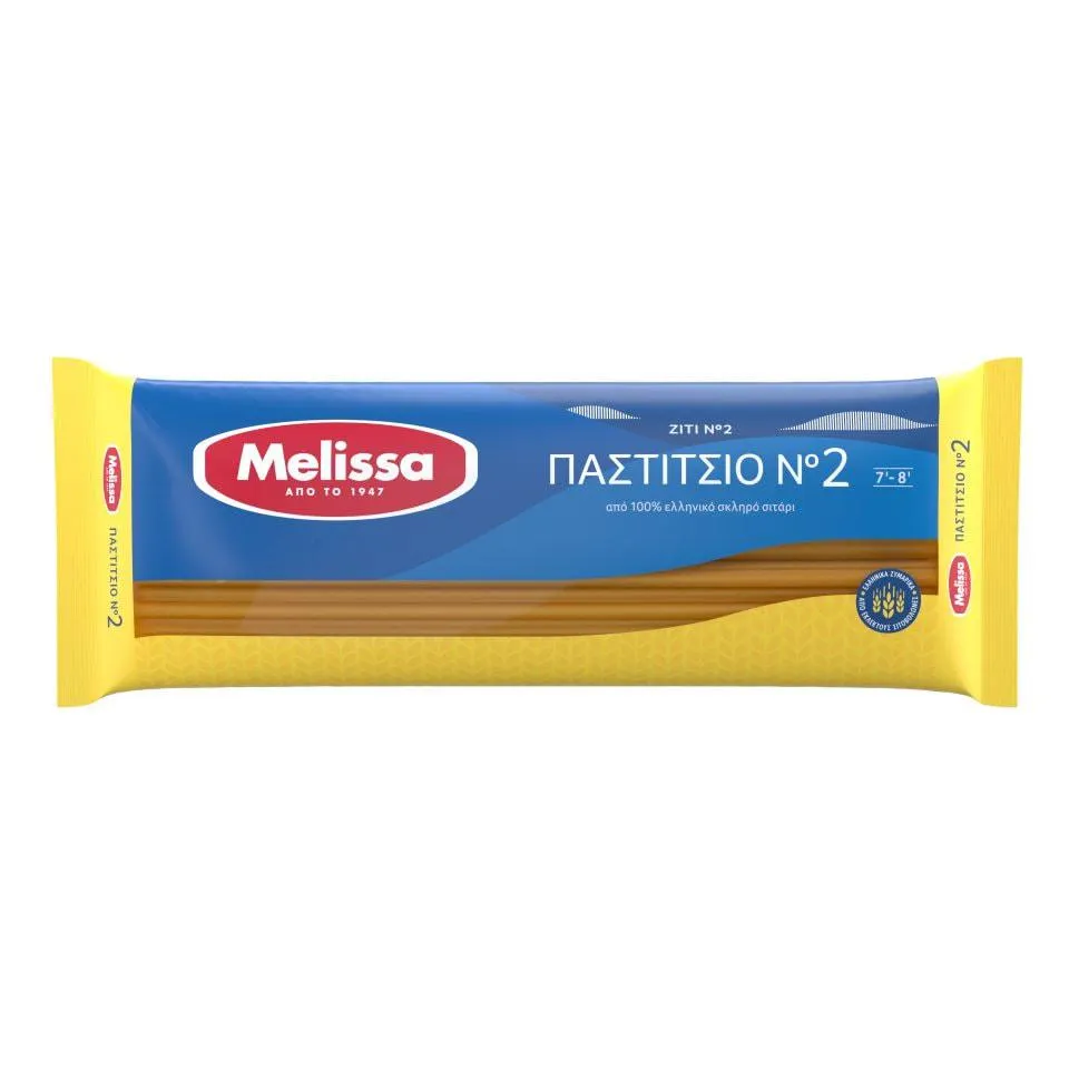 ΜΕΛΙΣΣΑ | Τρυπητά Μακαρόνια για Παστίτσιο Νο 2 500 gr