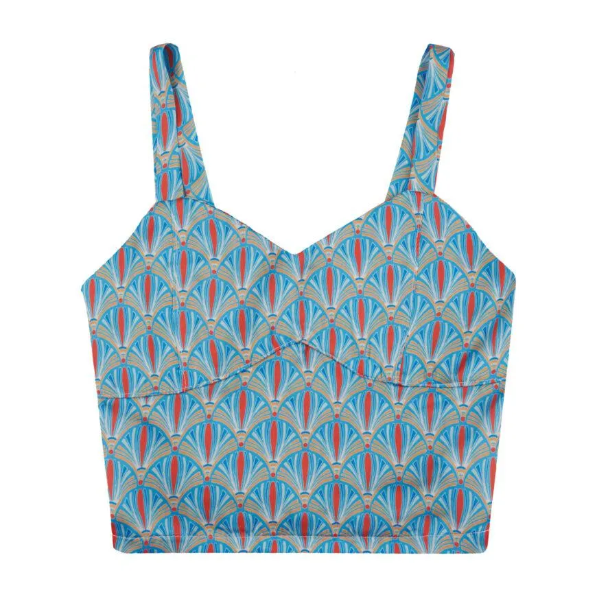 Καλοκαιρινό top σε τυρκουάζ χρώμα για κορίτσι -41.5001T