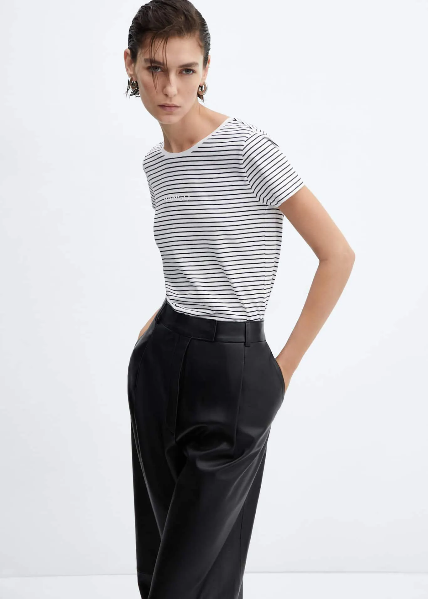 Striped logo T-shirt