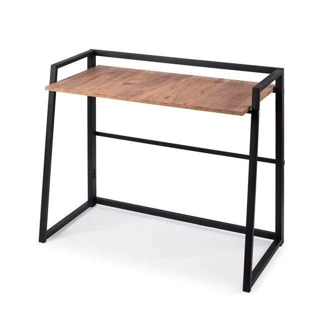 Πτυσσόμενο Γραφείο Madrid 105x50x85 εκ. με μεταλλικό σκελετό και ξύλινη επιφάνεια