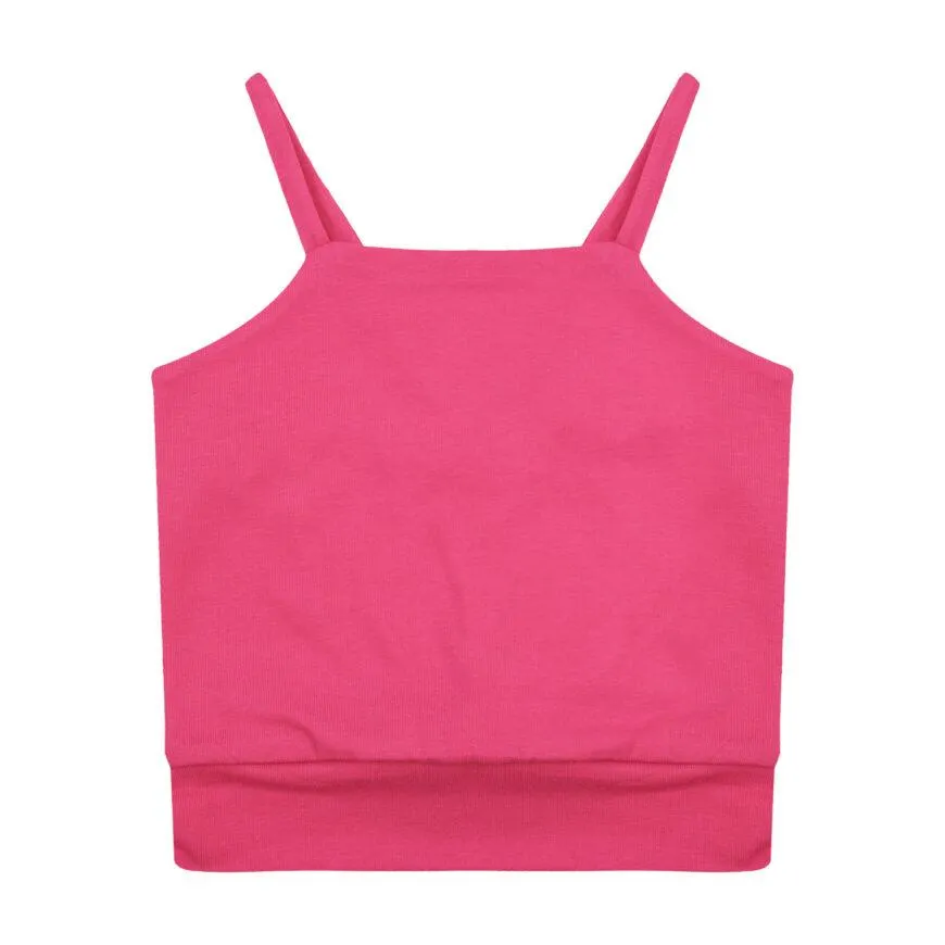 Top καλοκαιρινό μπλουζάκι για κορίτσι σε φούξια χρώμα -41.5007F
