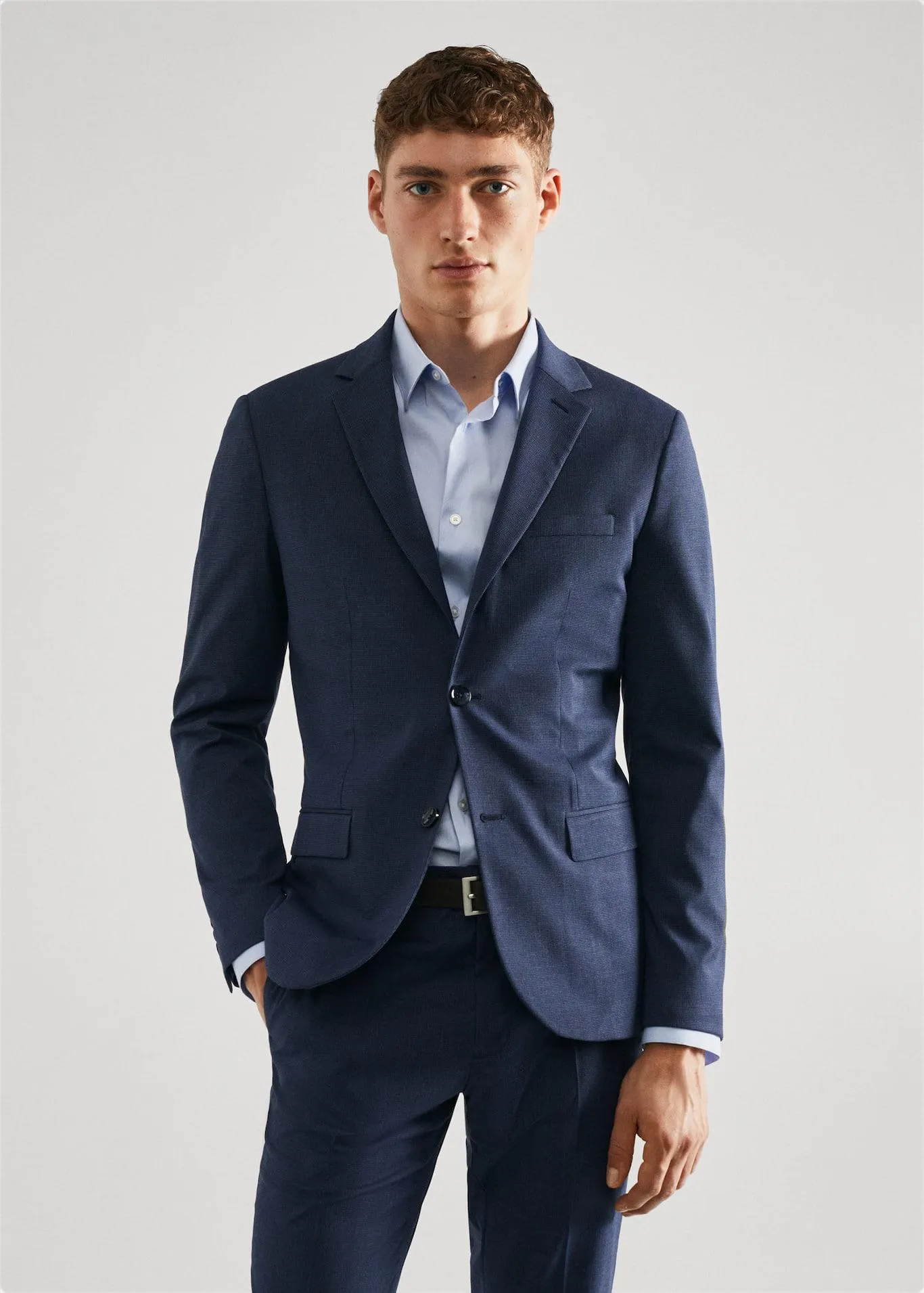 Super slim-fit suit blazer in stretch fabric