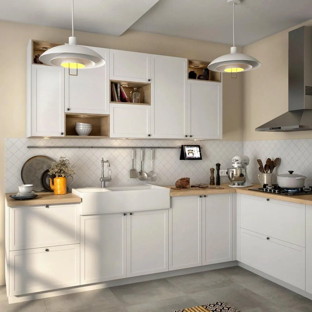 Σύνθεση κουζίνας Delinia ID στα μέτρα σου Newport white