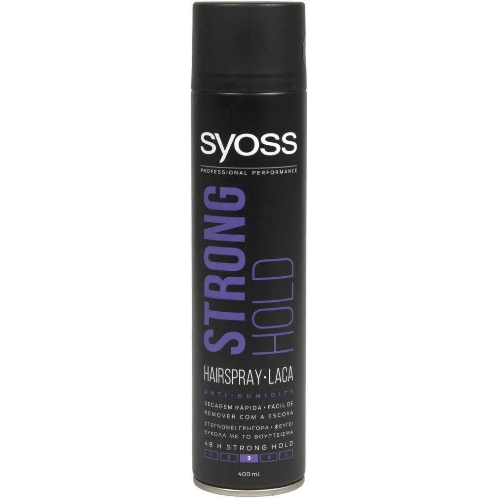 Λακ μαλλιών SYOSS strong hold δυνατό κράτημα (400ml)