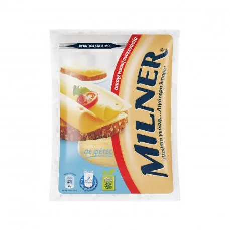 Milner τυρί μαλακό για τοστ σε φέτες (300g)