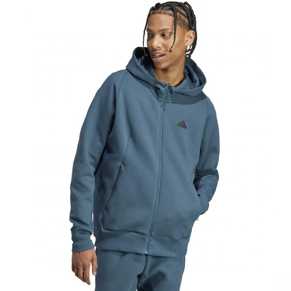 adidas Sportswear Z.N.E. PREMIUM FULL-ZIP HOODED TRACK JACKET Πετρόλ