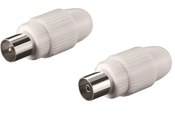 2 Βύσματα Tv Αρσενικό-Θηλυκό