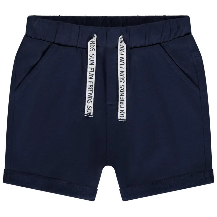 Bermuda en molleton uni pour bébé garçon