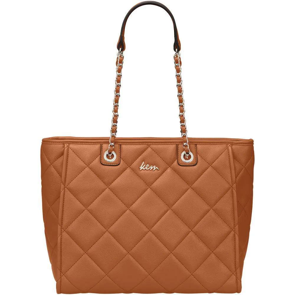 Τσάντα ώμου σε συνθετικό υλικό Cashmere