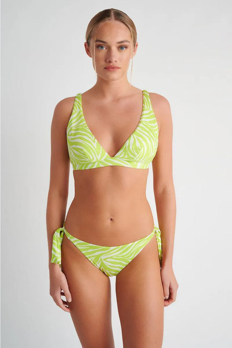 ΤΡΙΓΩΝΙΚΟ ΜΑΓΙΟ ΜΠΙΚΙΝΙ ΤΟΠ ΜΕ ΖΕΒΡΕ ΤΥΠΩΜΑ