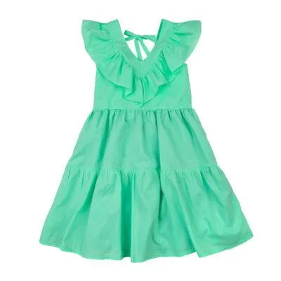 Φόρεμα καλοκαιρινό για κορίτσι σε βεραμάν χρώμα -31.4002V