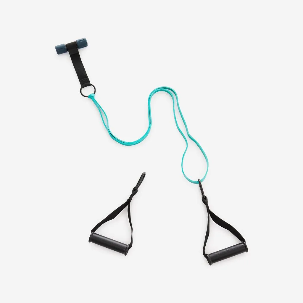 Σετ με λάστιχο αντίστασης, χειρολαβές και άγκιστρο πόρτας