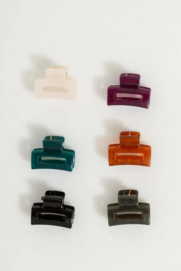 Σετ 6 κοκκαλάκια μαλλιών