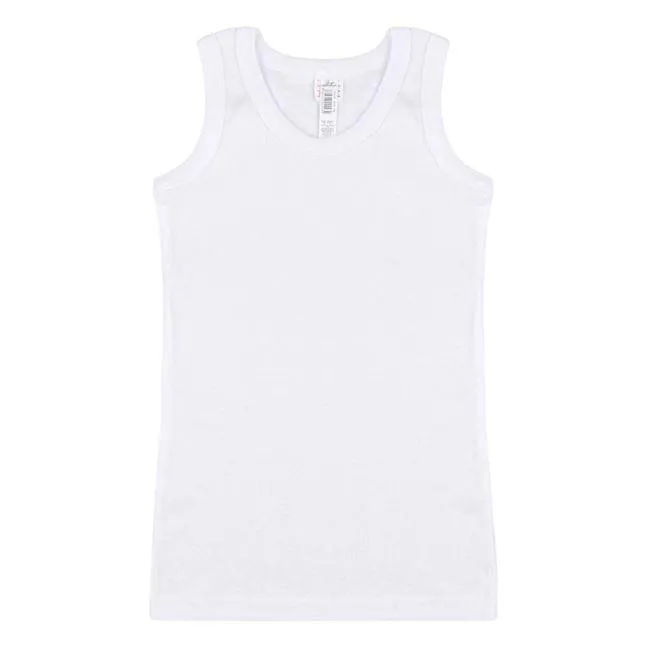 Εσώρουχο Φανελάκι Βαμβακερό για Αγόρι Λευκό