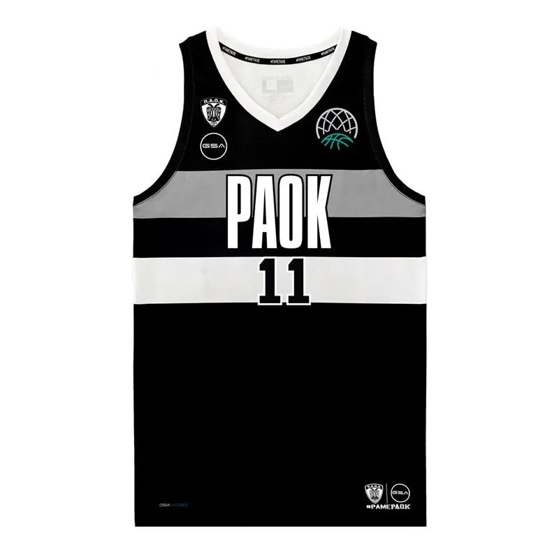 Ανδρικό Αμάνικο P.A.O.K. BC Eπίσημη EU Φανέλα Εντός Έδρας