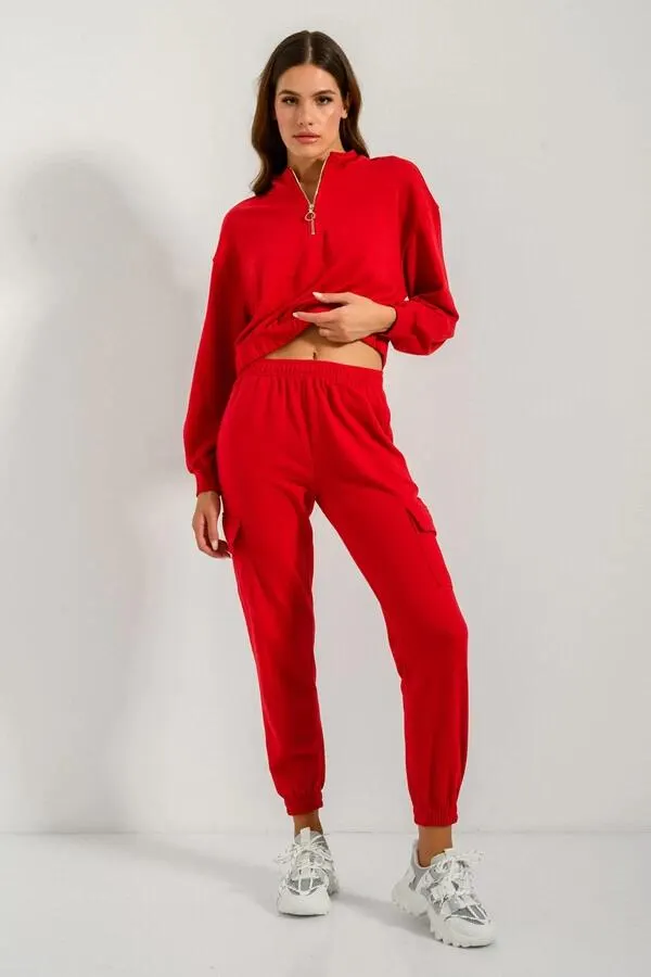 Cargo φούτερ παντελόνι φόρμας