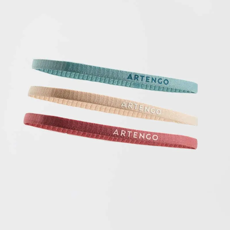 Ελαστική κορδέλα, συσκευασία 3 τμχ - Πράσινο/Μπεζ/Ροζ