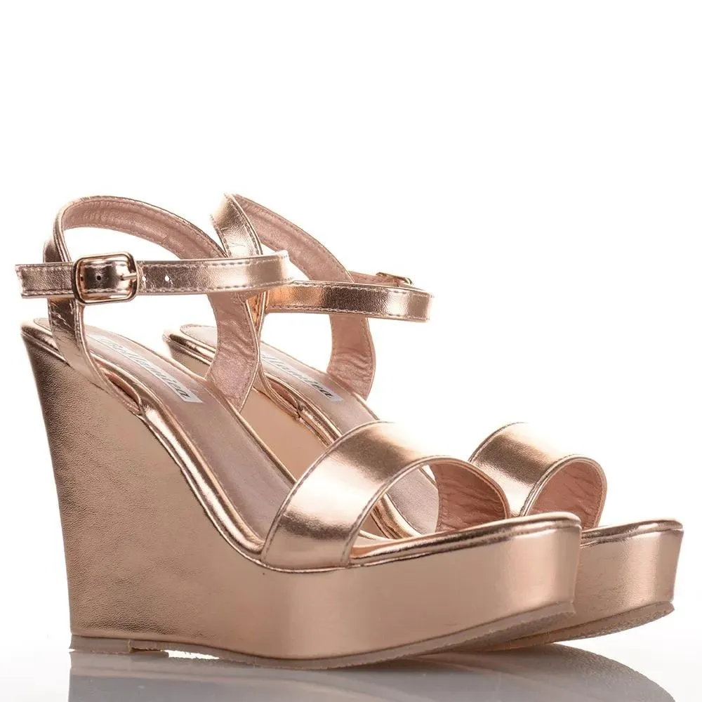 Πλατφόρμες σε Σαμπανί Χρώμα Famous