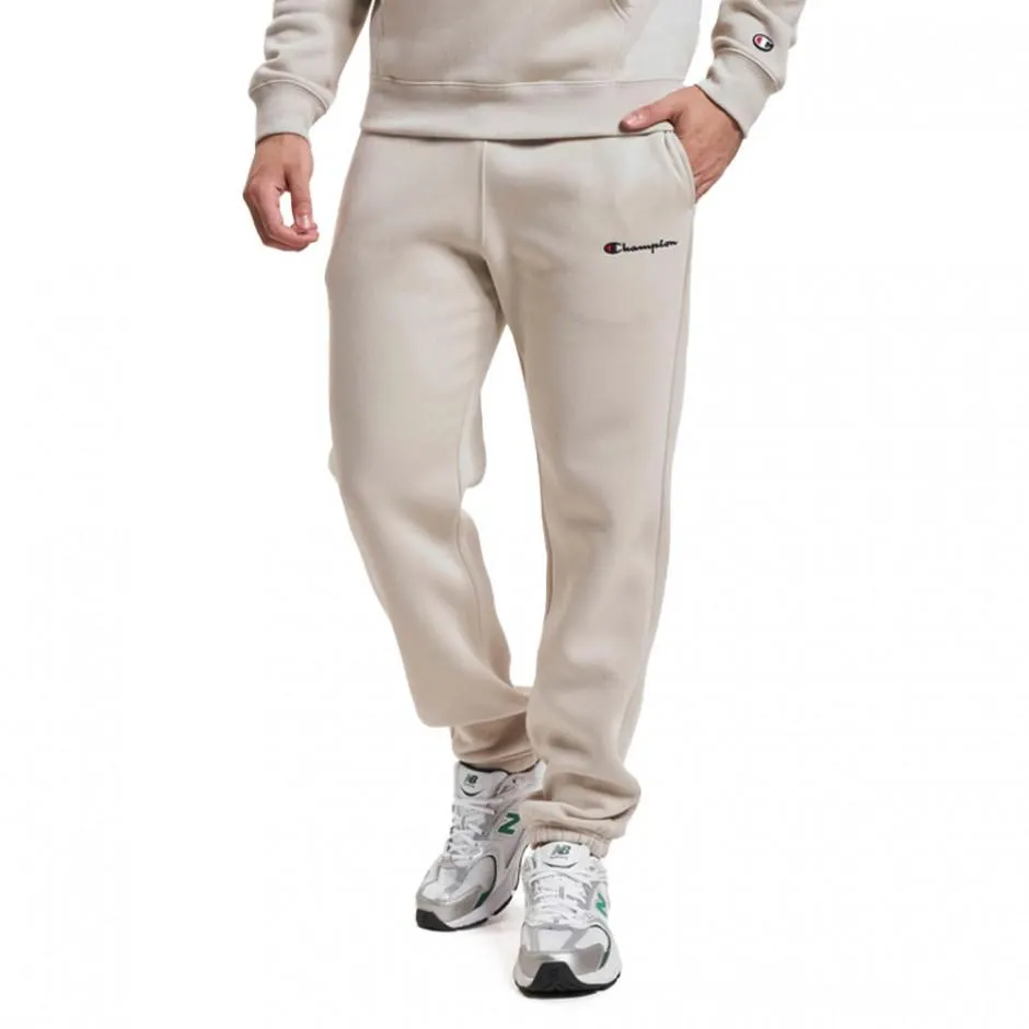 Champion Script Logo Μπέζ - Ανδρικό Παντελόνι Φόρμα