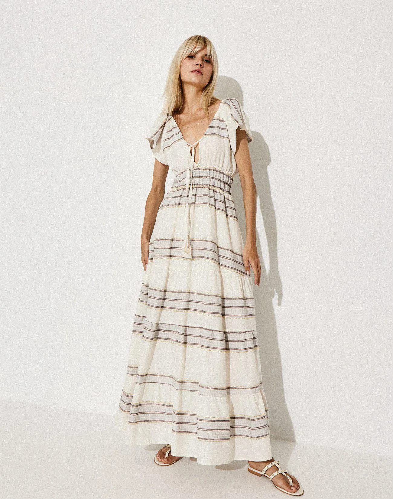 Μάξι ζακάρ φόρεμα