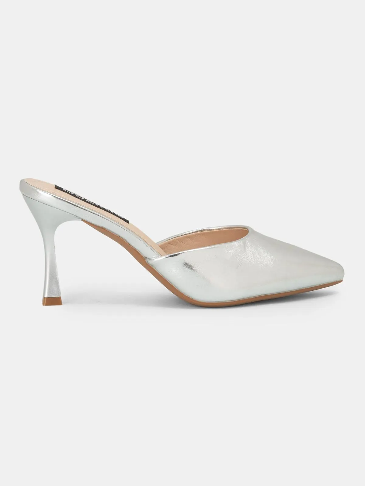 Mules μυτερά με λεπτό τακούνι