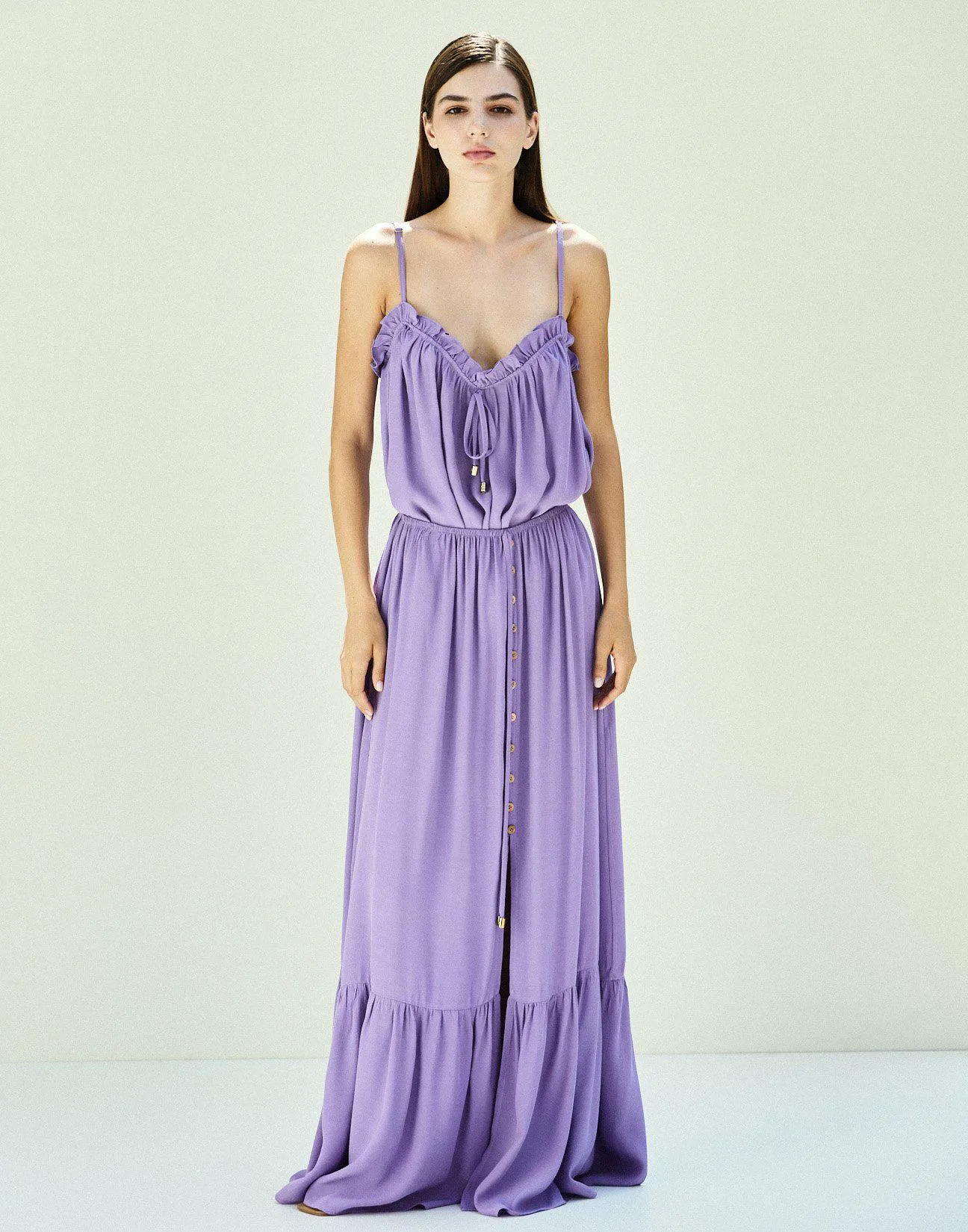 Μακριά φούστα με κουμπιά