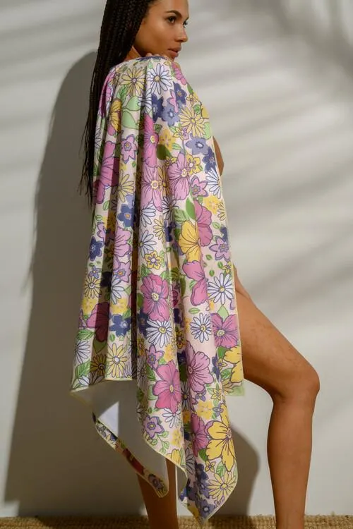 Φλοράλ πετσέτα θαλάσσης