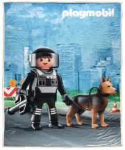 ΚΟΥΒΕΡΤΑ FLEECE SHERPA ΜΕ ΓΟΥΝΑ DAS KID PLAYMOBIL - POLICEMAN ΜΠΛΕ/ΠΟΛΥΧΡΩΜΟ 160X220CM