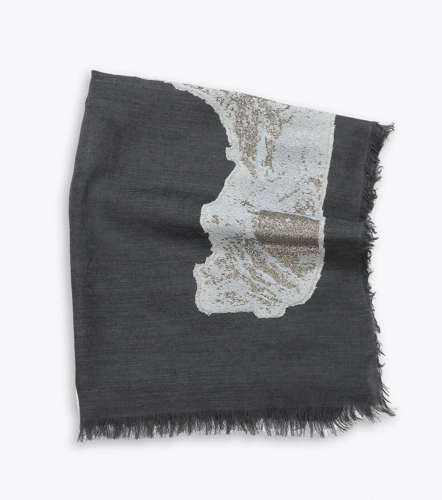 ΦΟΥΛΑΡΙ ΛΟΥΡΕΞ ΜΑΛΛΙΝΟ ΜΕ ΧΡΥΣΟ ΣΧΕΔΙΟ