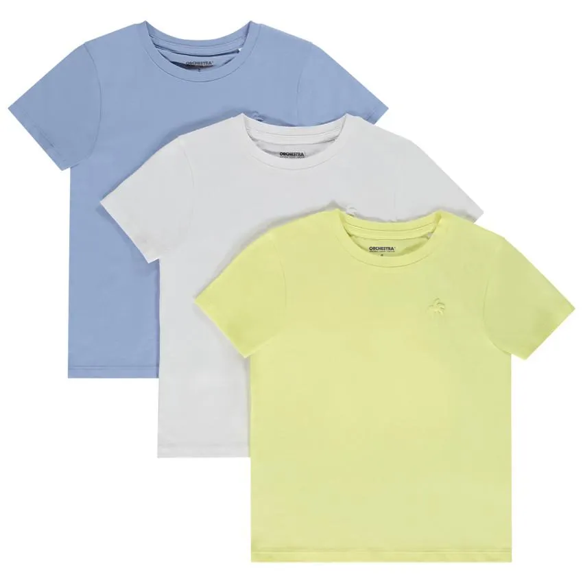 Σετ από 3 t-shirts κοντομάνικο puff print Φοίνικας για αγόρι