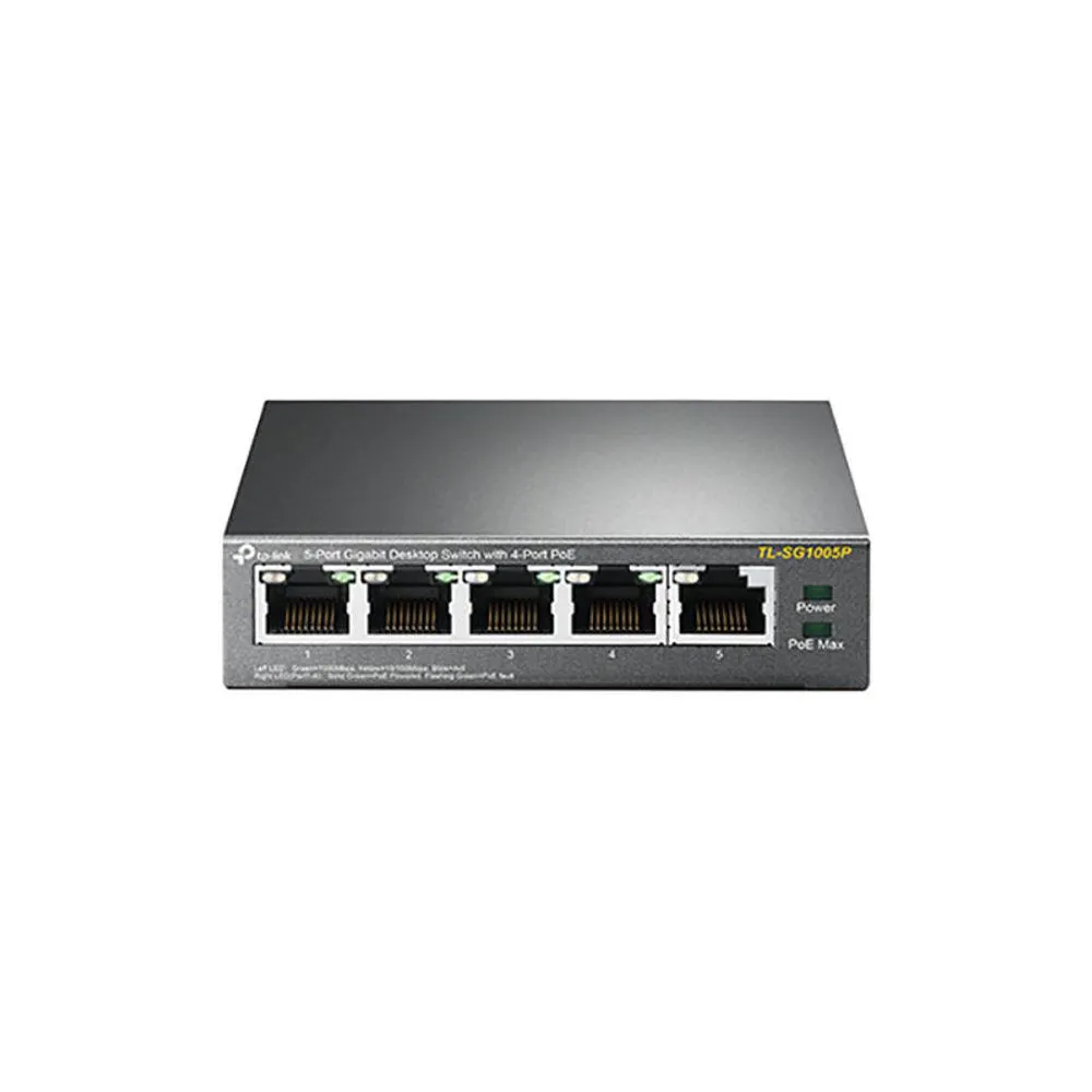 TP-Link 5-Port Gigabit Desktop Switch with 4-Port PoE TL-SG1005P