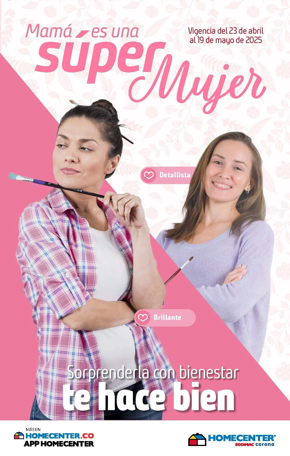 Catalogo de Homecenter Ofertas Super Mujer 25 de abril al 19 de mayo 2025 - Pag 1