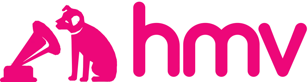 Hmv logo. Current catalogue